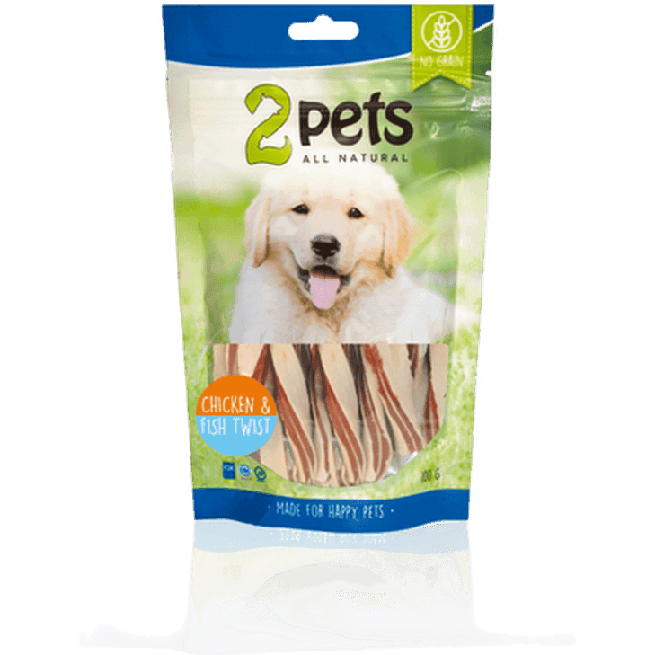 Dogsnack Chicken & Fish Twist - Dog Treat 400 g