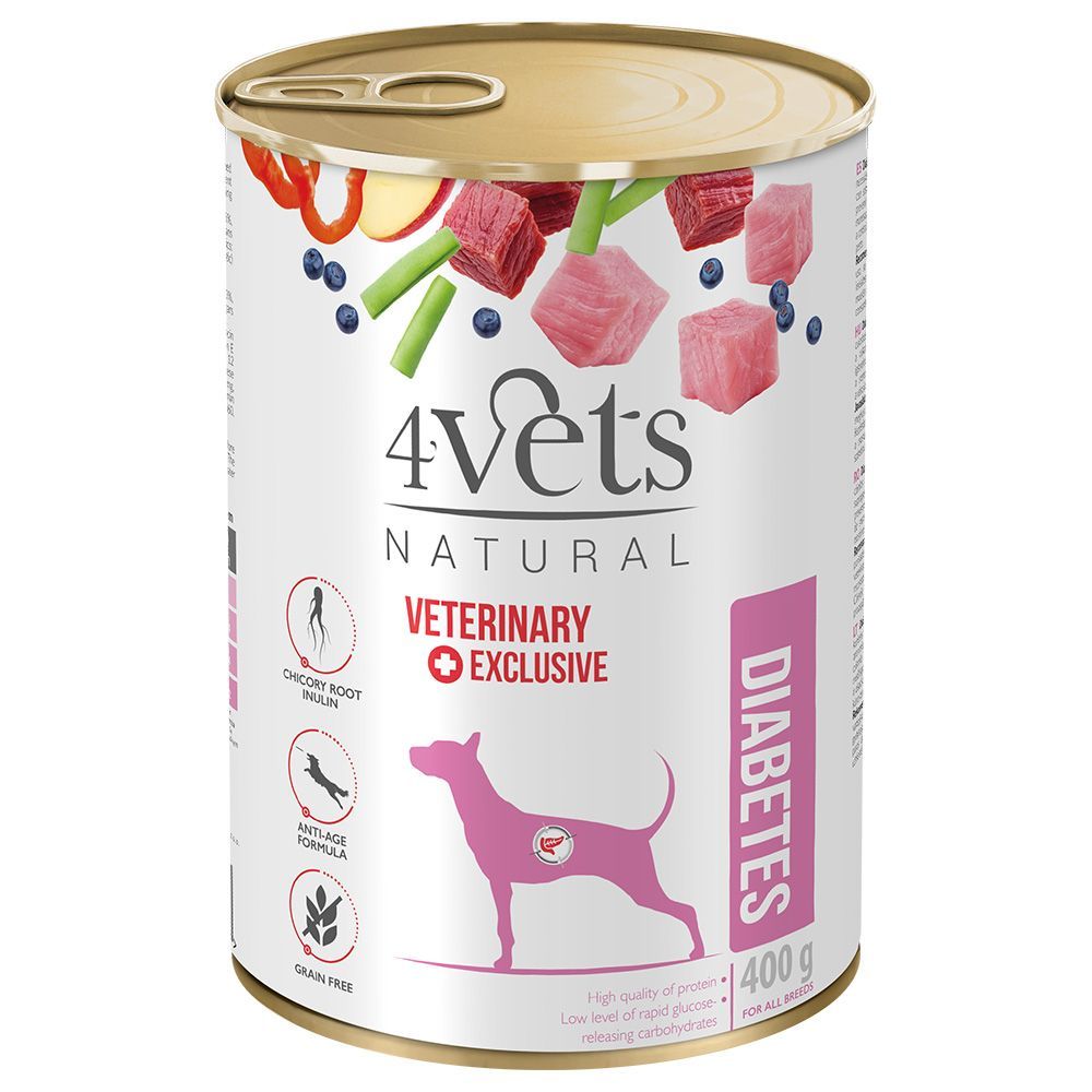 4Vets Natural Canine Diabetes - 6 x 400 g