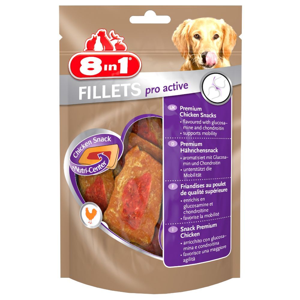 8in1 Fillets Pro Active - Ekonomipack: 2 x 80 g