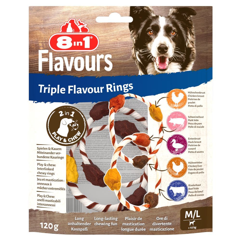 8in1 Triple Flavour Rings - 120 g