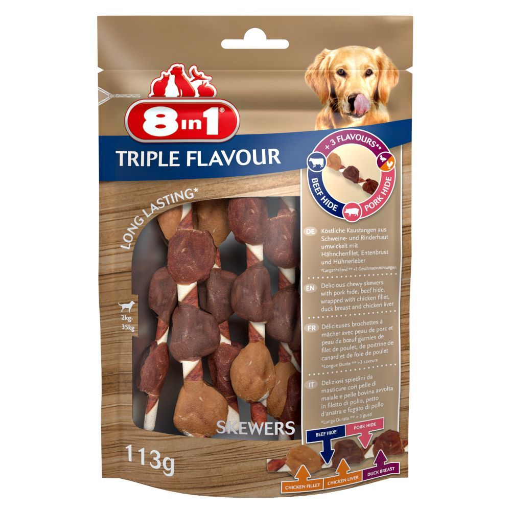 8in1 Triple Flavour Skewers - 113 g (6 st)