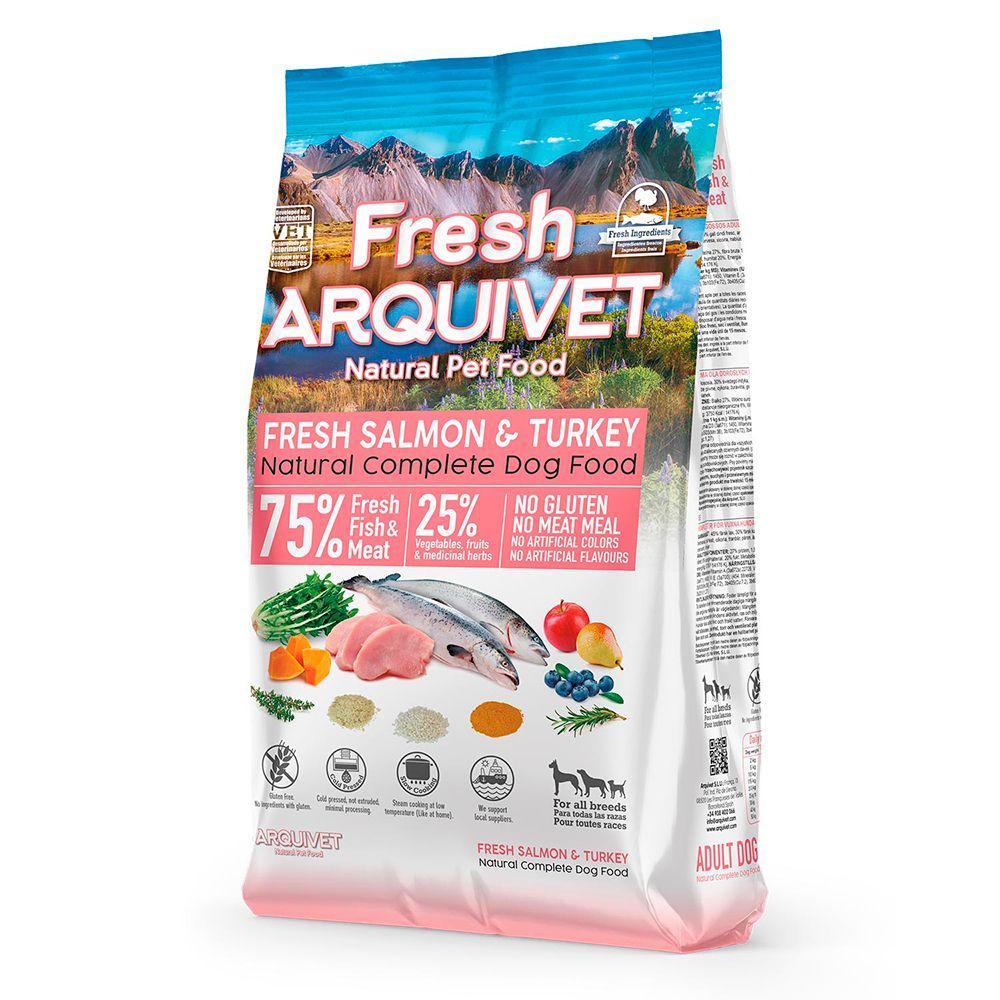 Arquivet Fresh med lax & kalkon - 2,5 kg