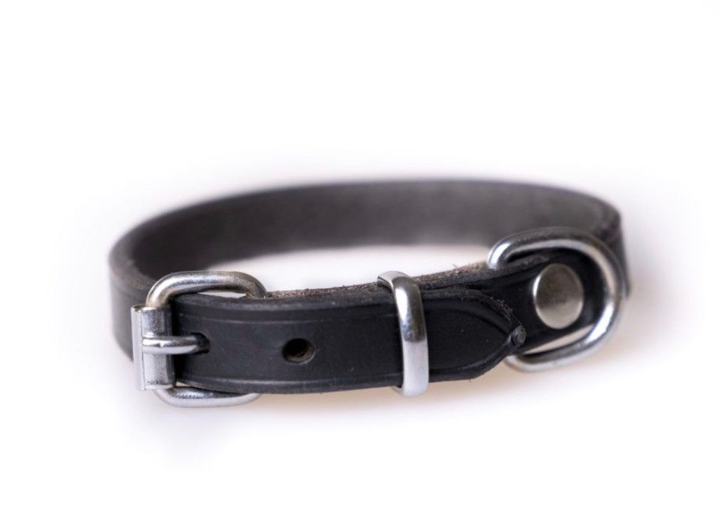 Leather Collar - 60 / Black