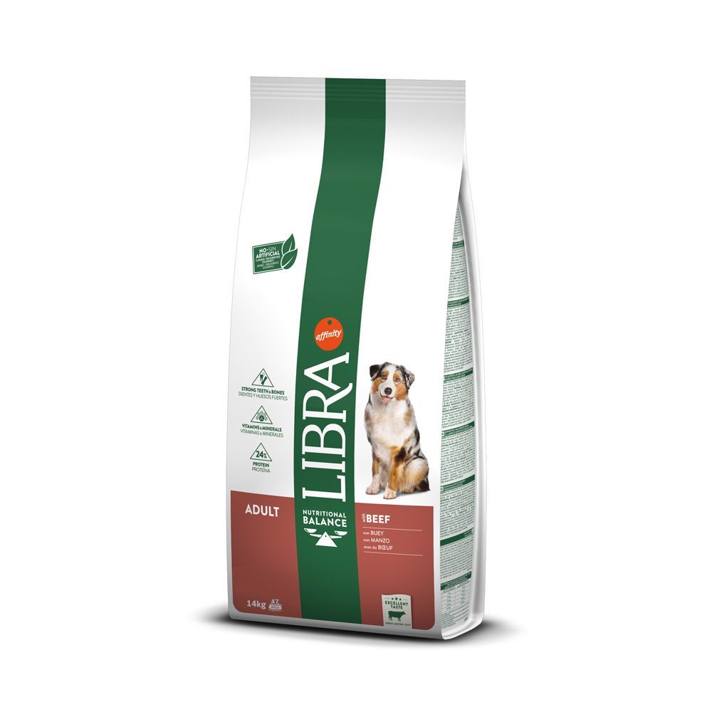 Libra Dog Adult med nötkött - 14 kg