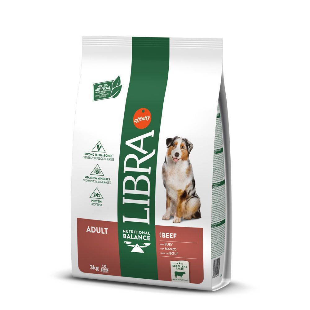 Libra Dog Adult med nötkött - 3 kg
