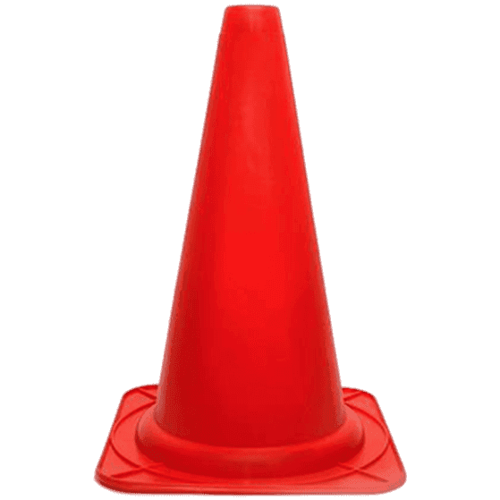 Markeringskon Röd 15 cm