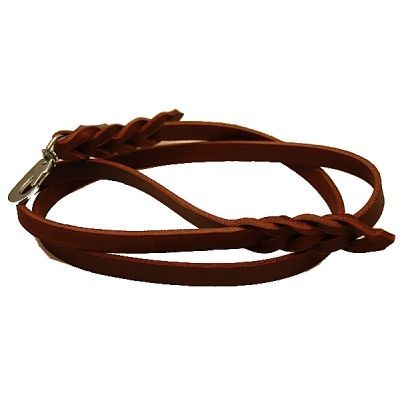 Alac Läderkoppel Brun (180 cm x 15 mm)