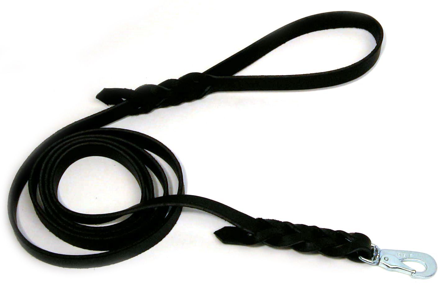 Alac Läderkoppel Svart (180 cm x 18 mm)