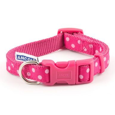 Vintage Polka Collar för hund - 20-30 cm