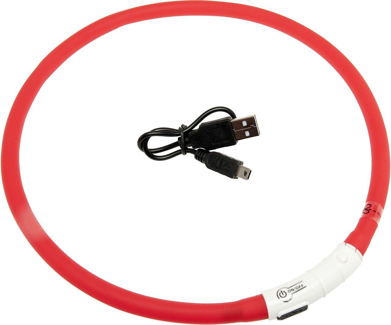 Blinkhalsband Visio - Röd