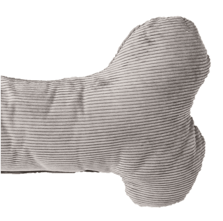 Leksak Hundben Rib, 50cm, Grå