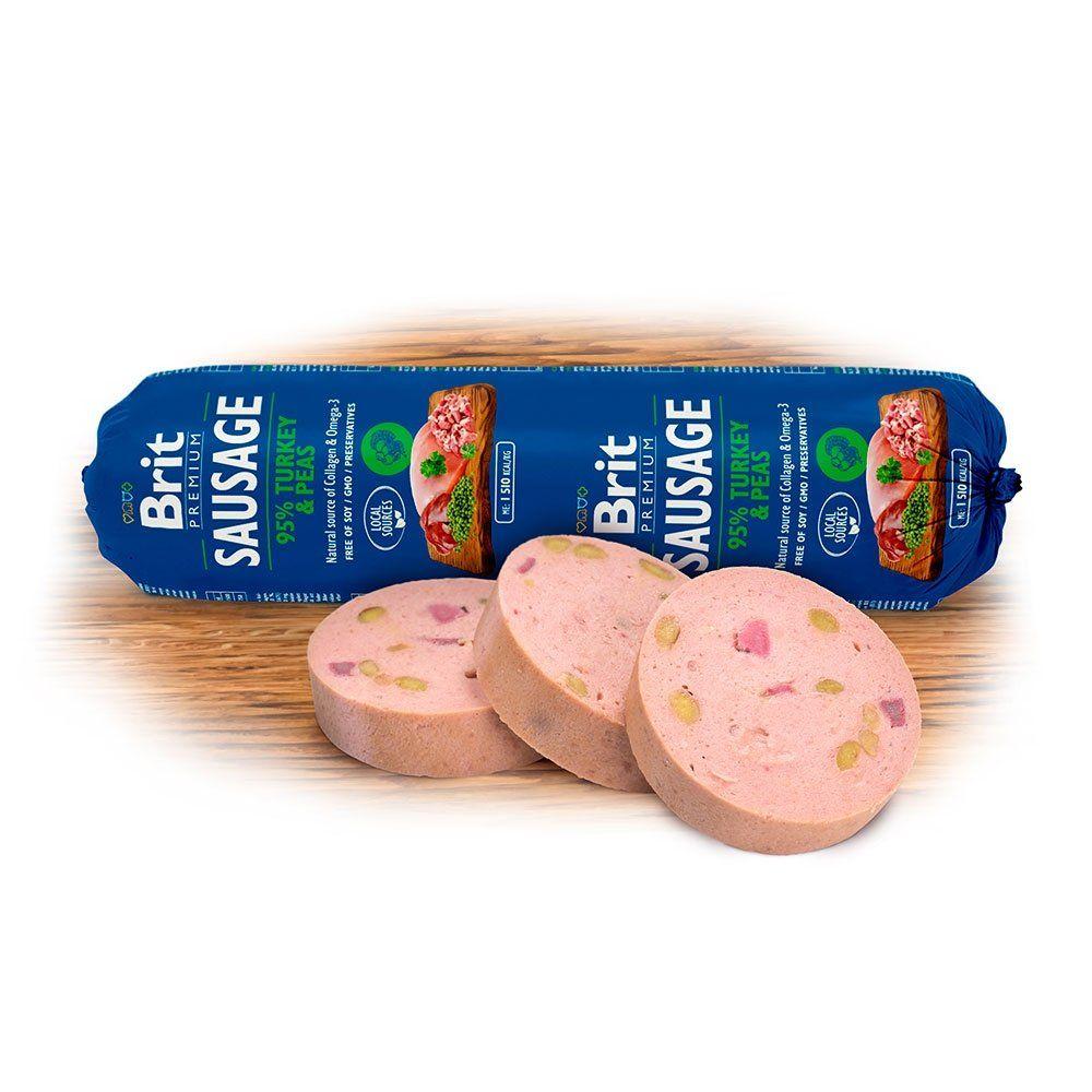 Brit Premium Köttkorvar Kalkon & Ärtor