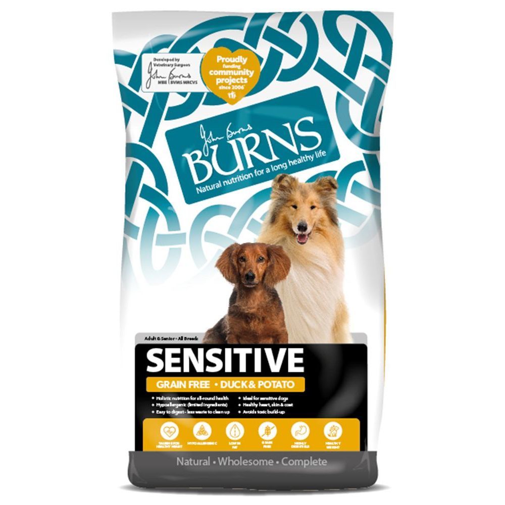 Burns Adult & Senior Sensitive Duck & Potato - 12 kg