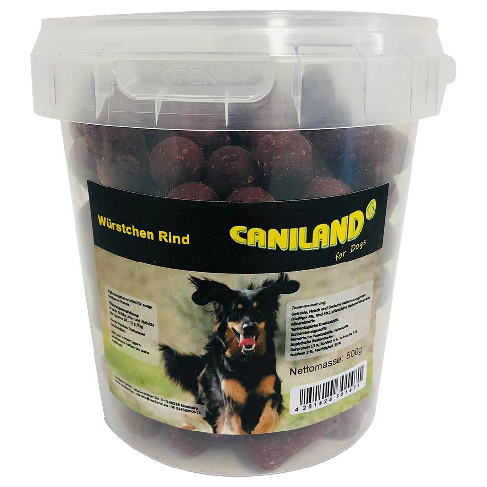 Caniland nötköttskorv med rökarom - 3 x 500 g