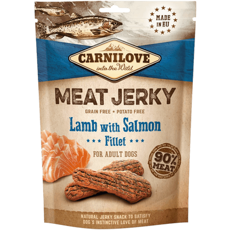 Jerky Lamb with Salmon Fillet 100 g
