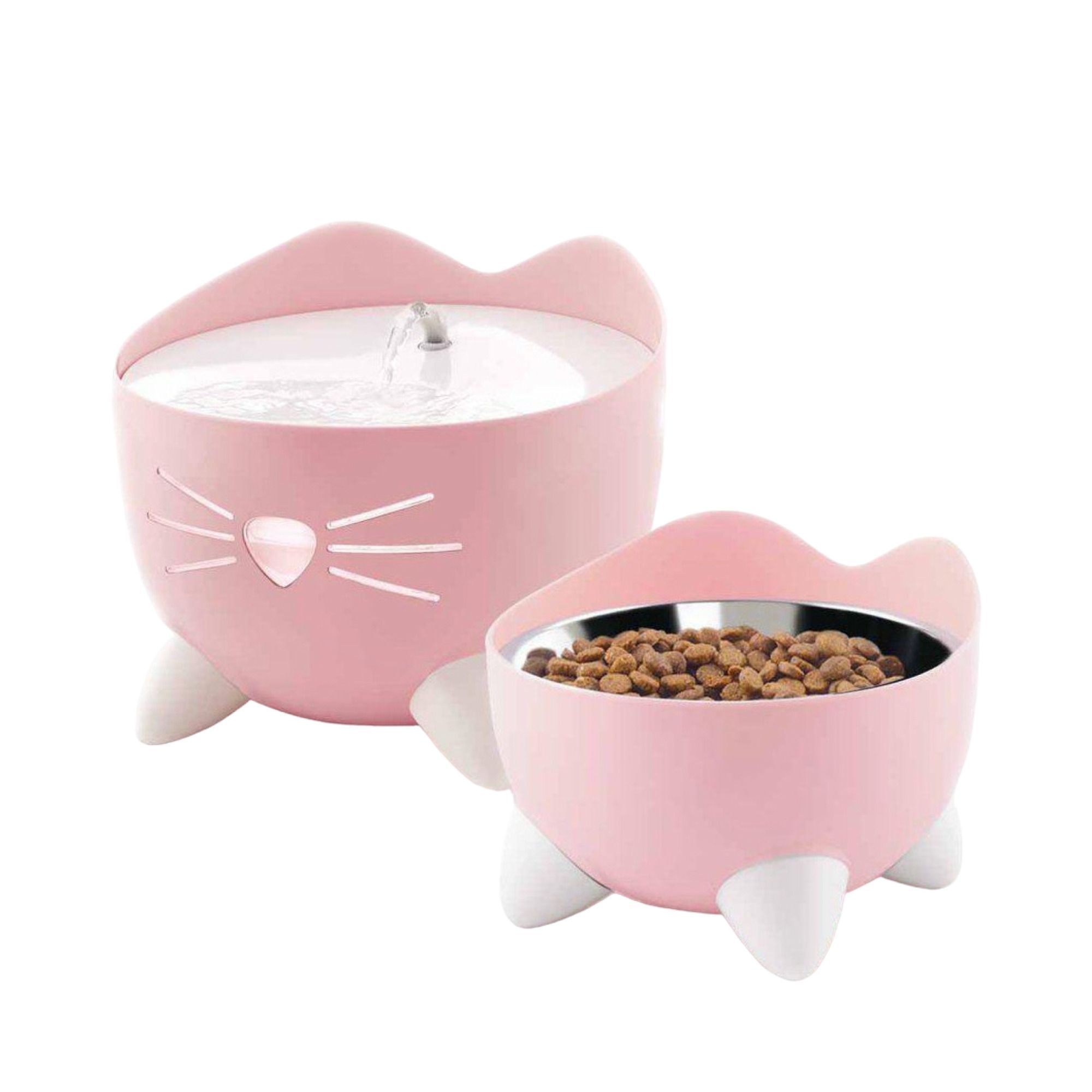 Pixi Combo Kit Fontän + Matskål Rosa