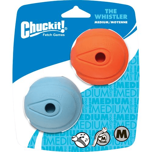 CHUCKIT! Boll m. visslande ljud, M, 2 st.