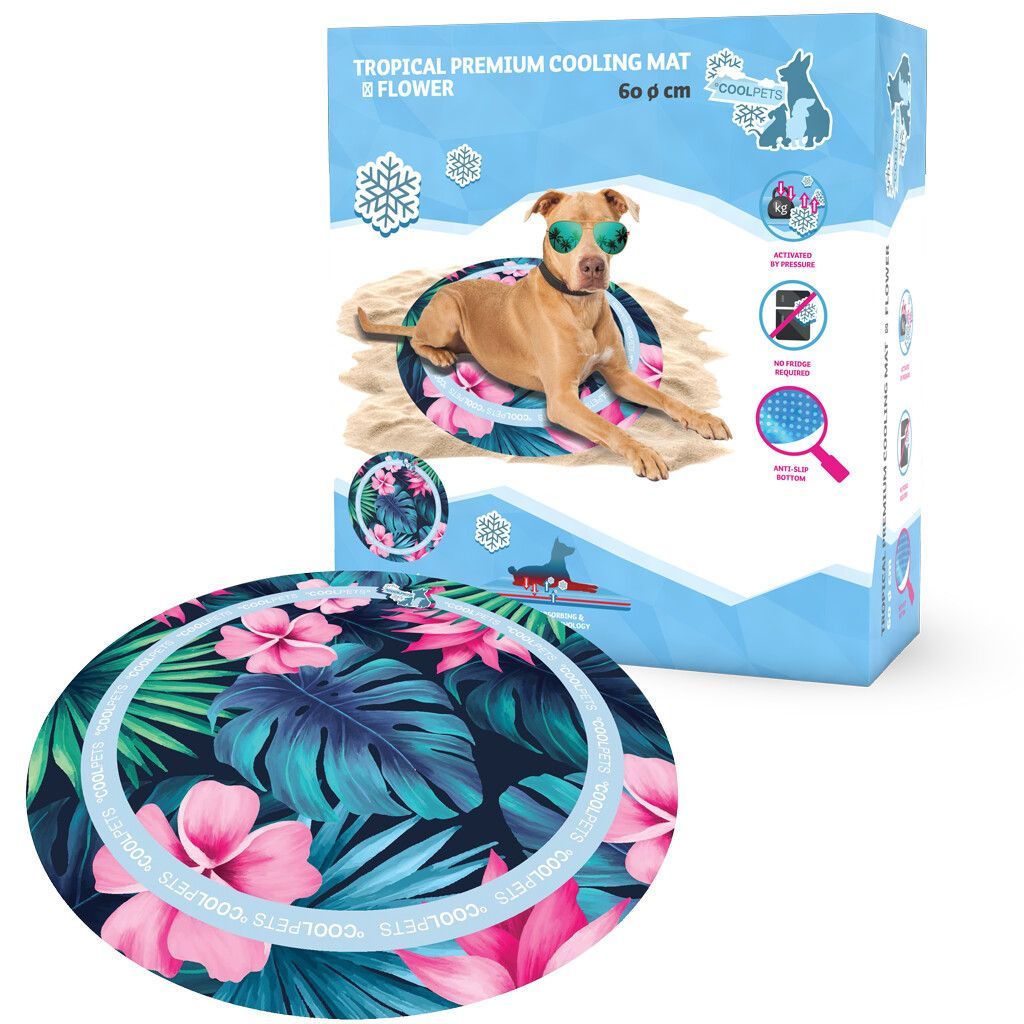 CoolPets Tropical Premium Kylmatta - Flower
