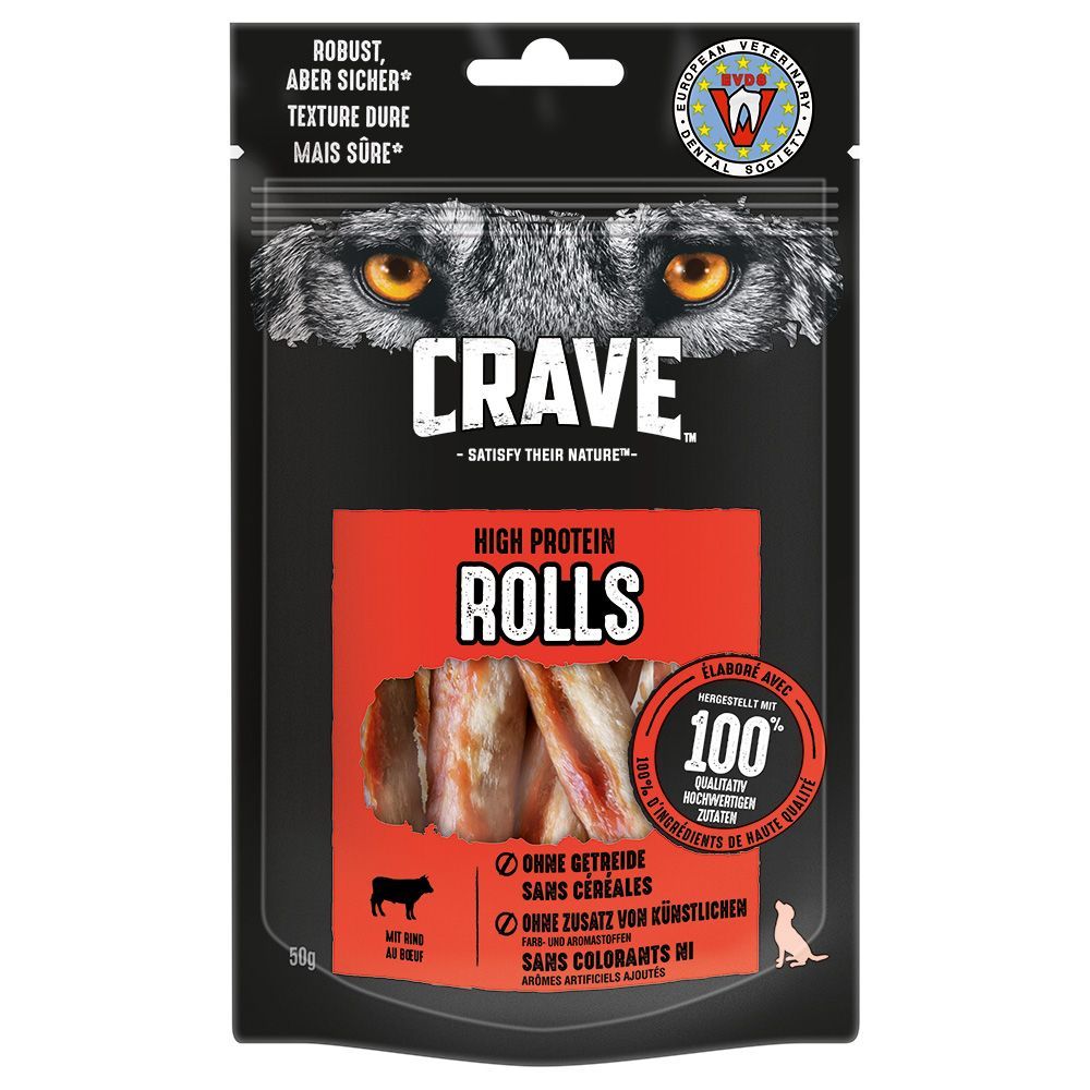 Crave High Protein Rolls - 50 g Beef