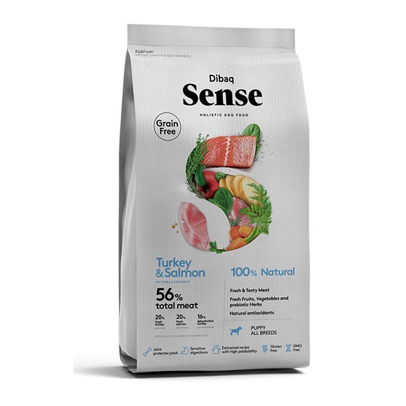 Sense Puppy lax & Kalkon 12 kg
