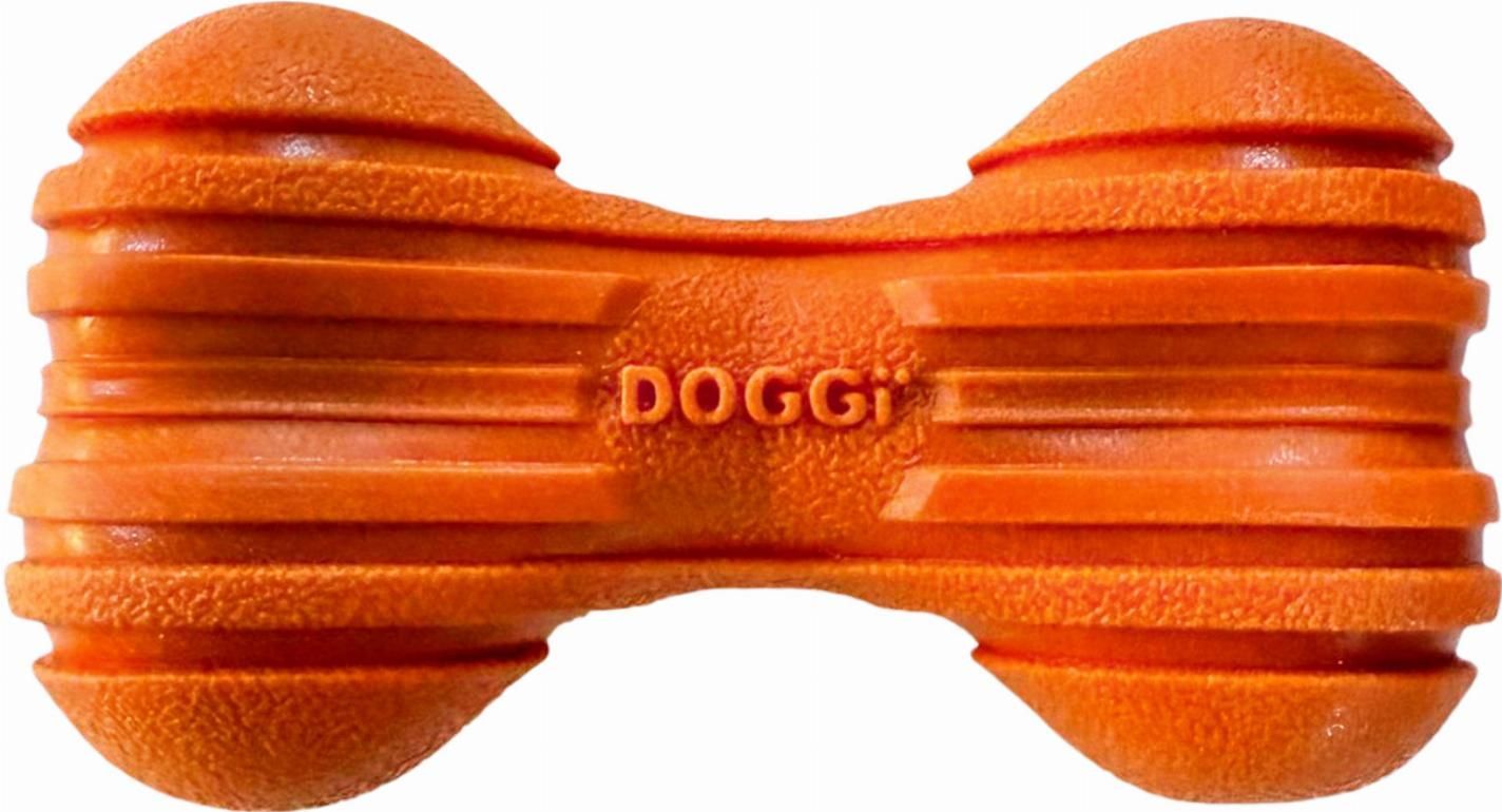 DOGGI Ribbad Hundleksak  - Orange