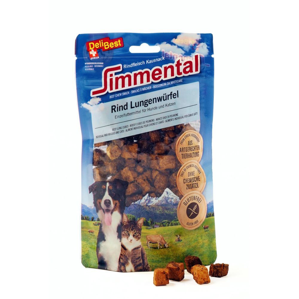 DeliBest Simmental tärningar av nötlunga - 60 g