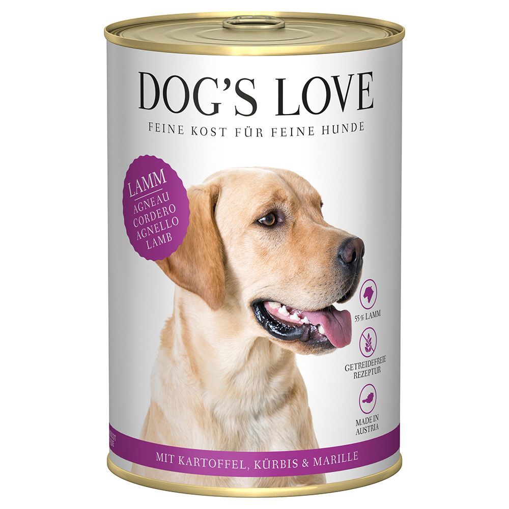 Dog´s Love Adult 6 x 400 g - Lamm