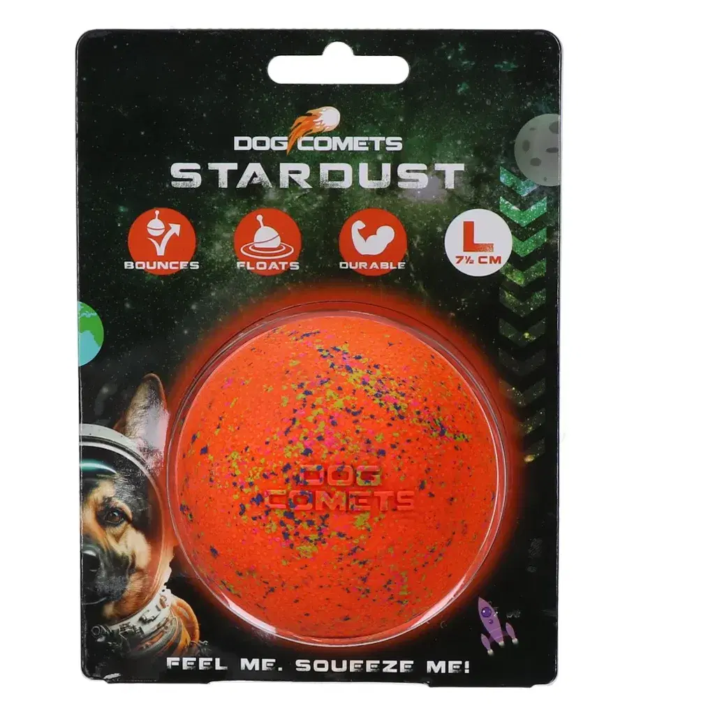 Dog Comets Stardust Hundleksak L - Orange
