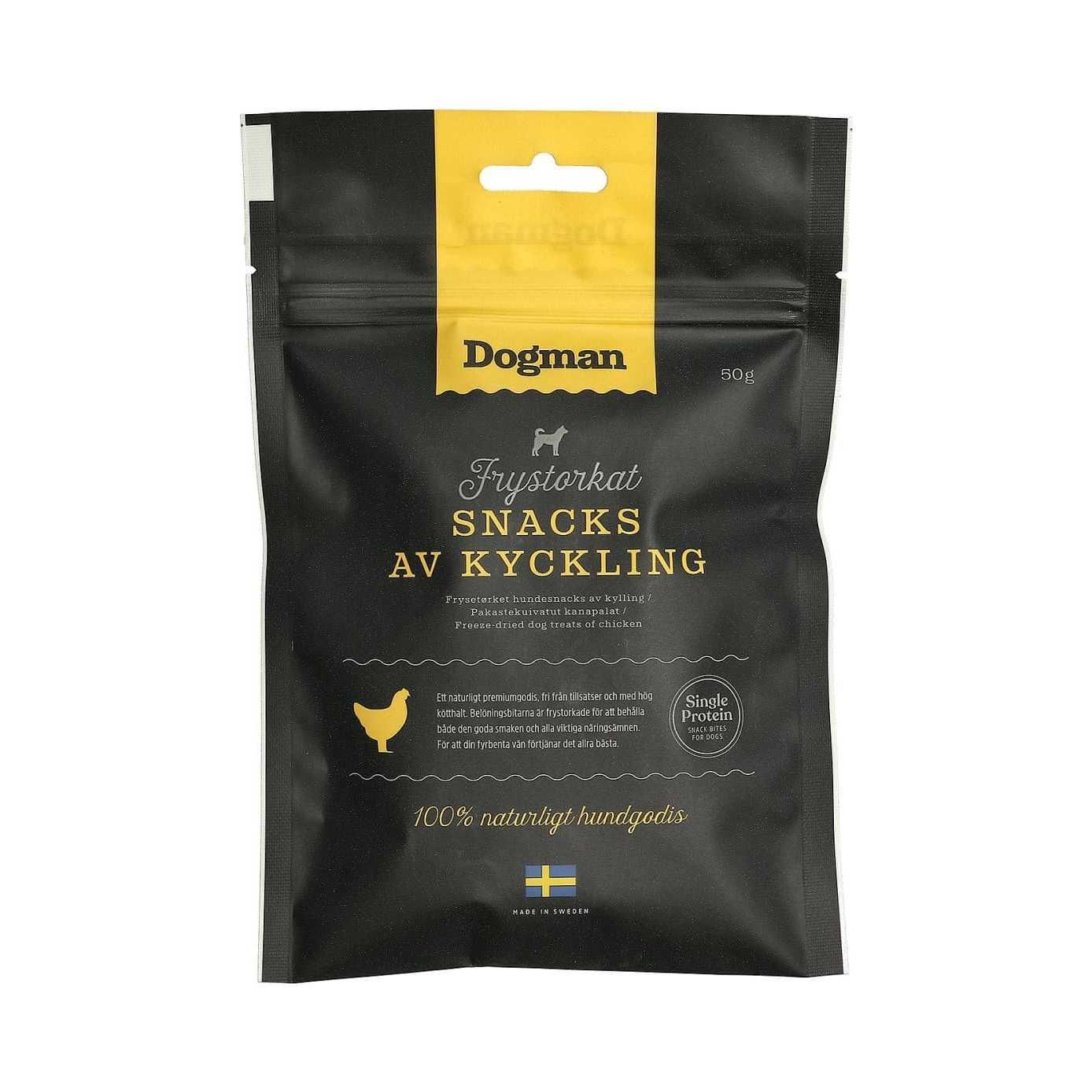 Dogman Frystorkat Snacks av Kyckling - 50 g