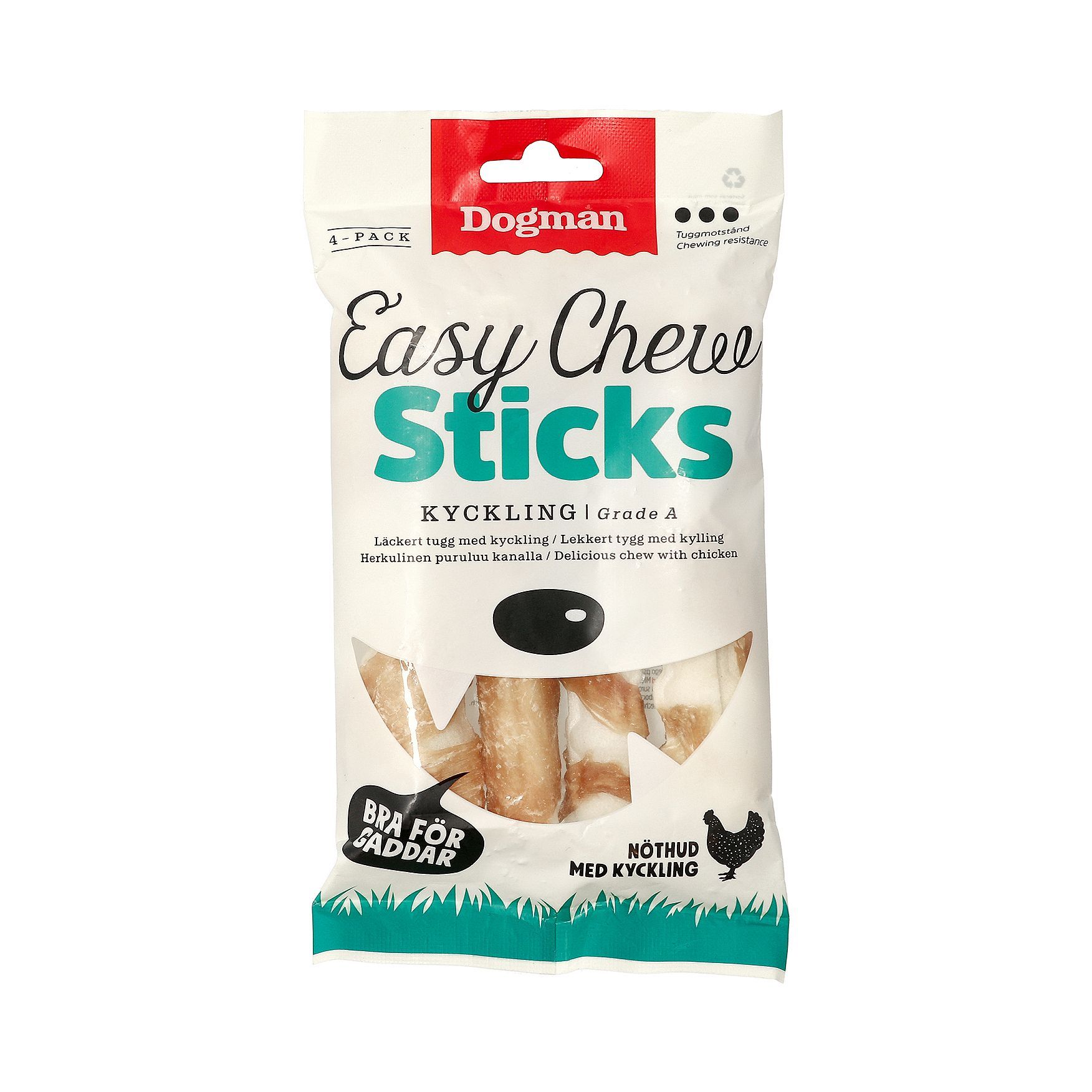 Easy Chew Tuggpinnar - 4-pack (12 cm)