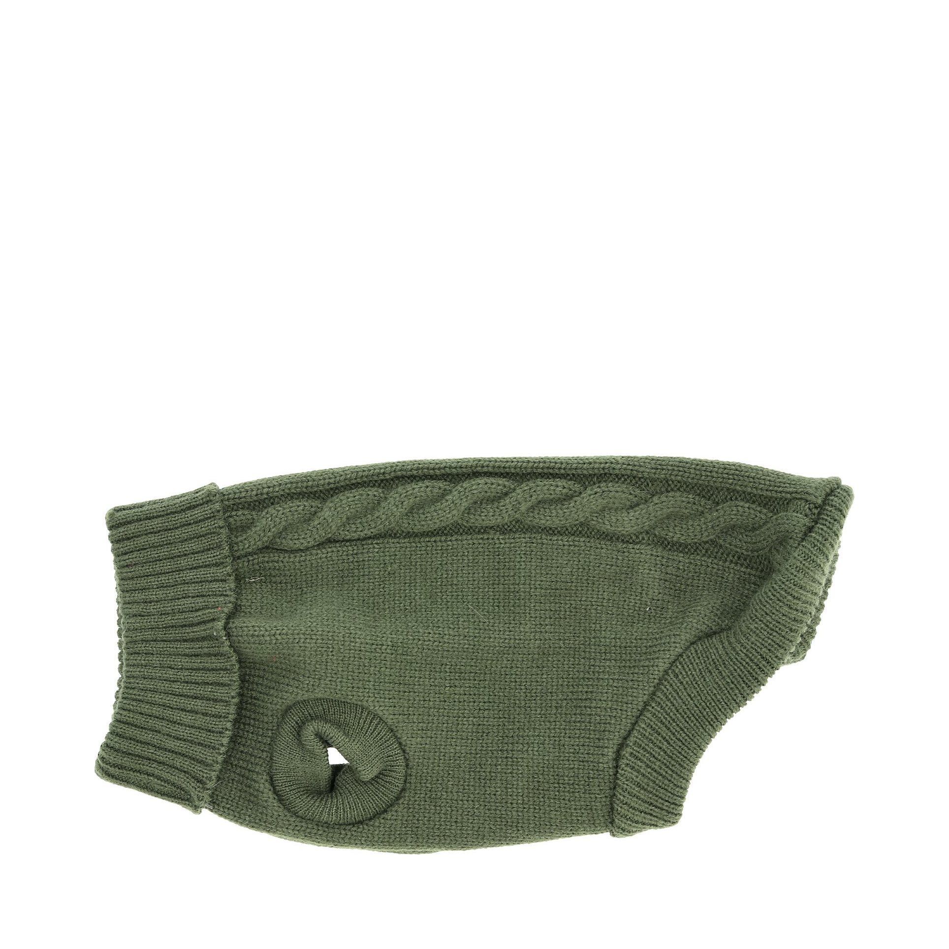 Gina Stickad Hundtröja Grön - 45 cm