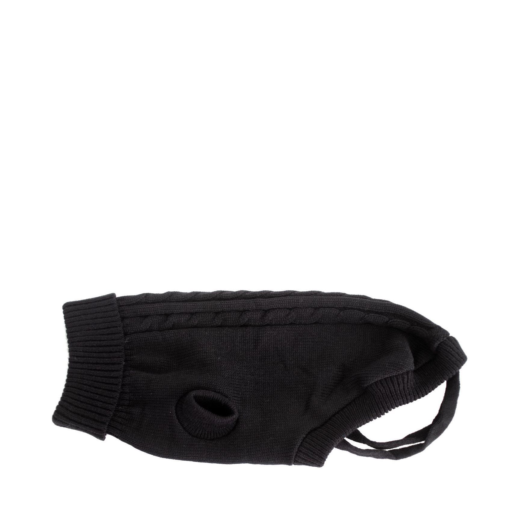 Gina Stickad Hundtröja Svart - 45 cm