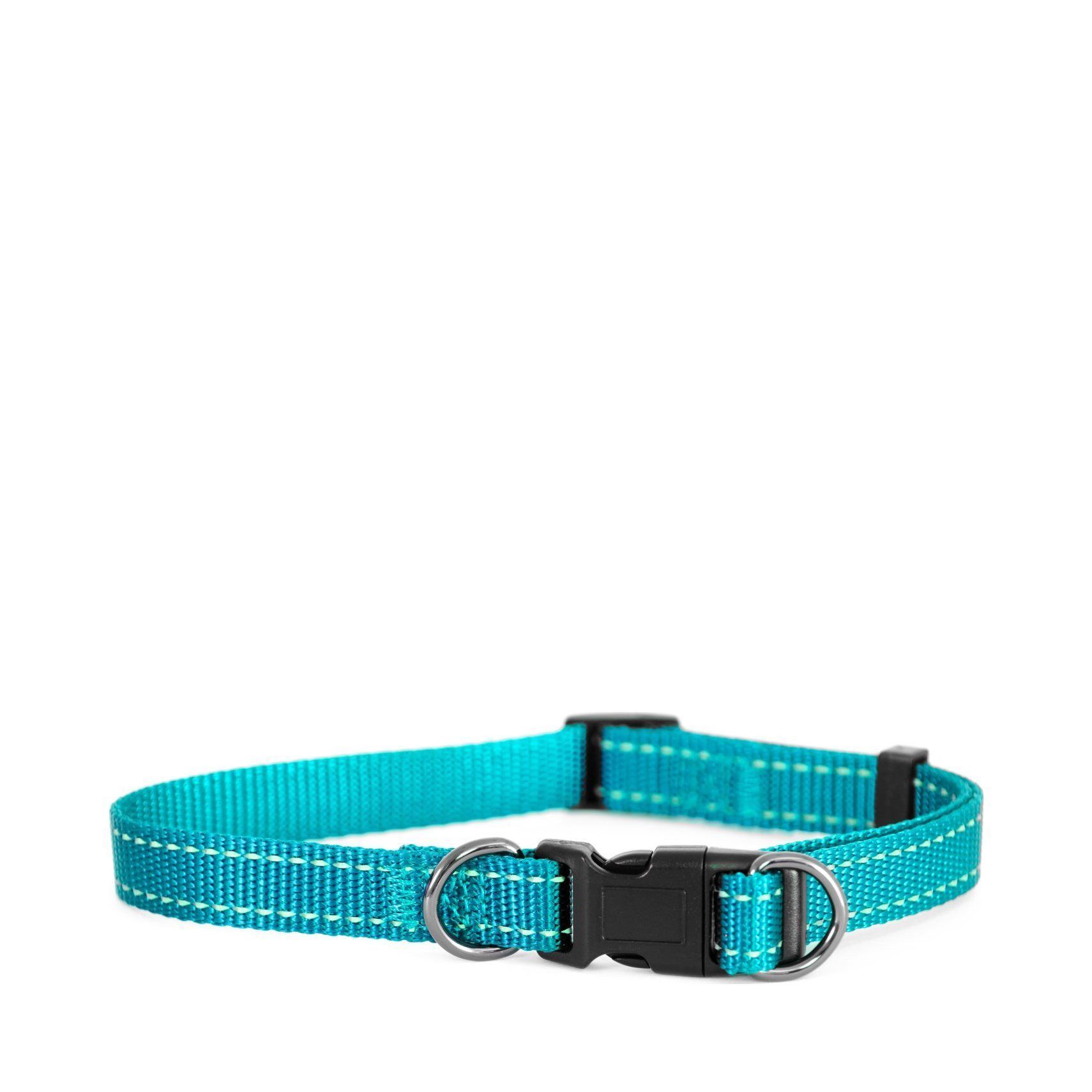 Iris Nylonhalsband - Turkos / 38-66 cm / 25 mm