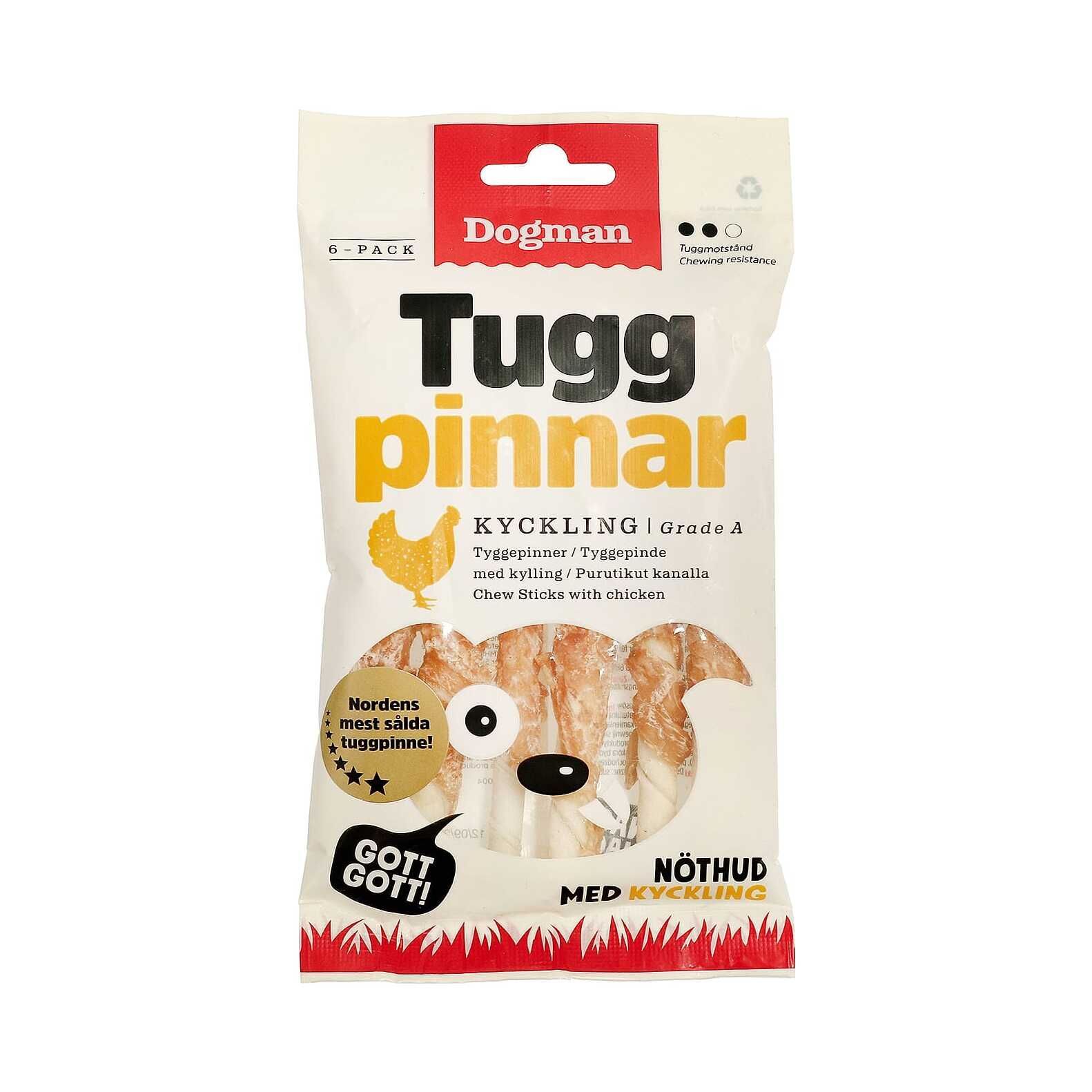Tuggpinnar med Kyckling - 6-pack