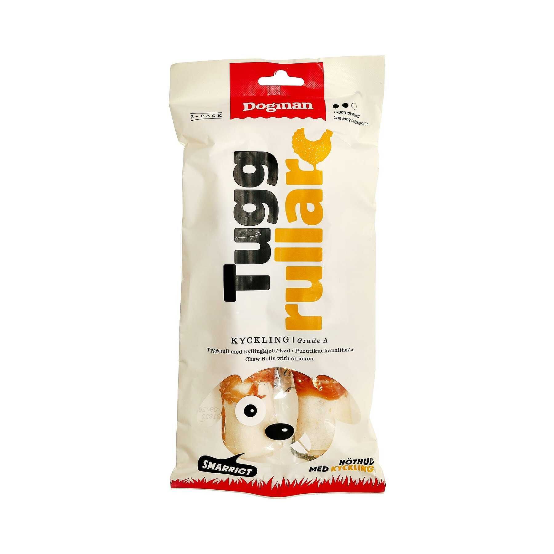 Tuggrullar med Kyckling - L (20 cm) / 2-pack
