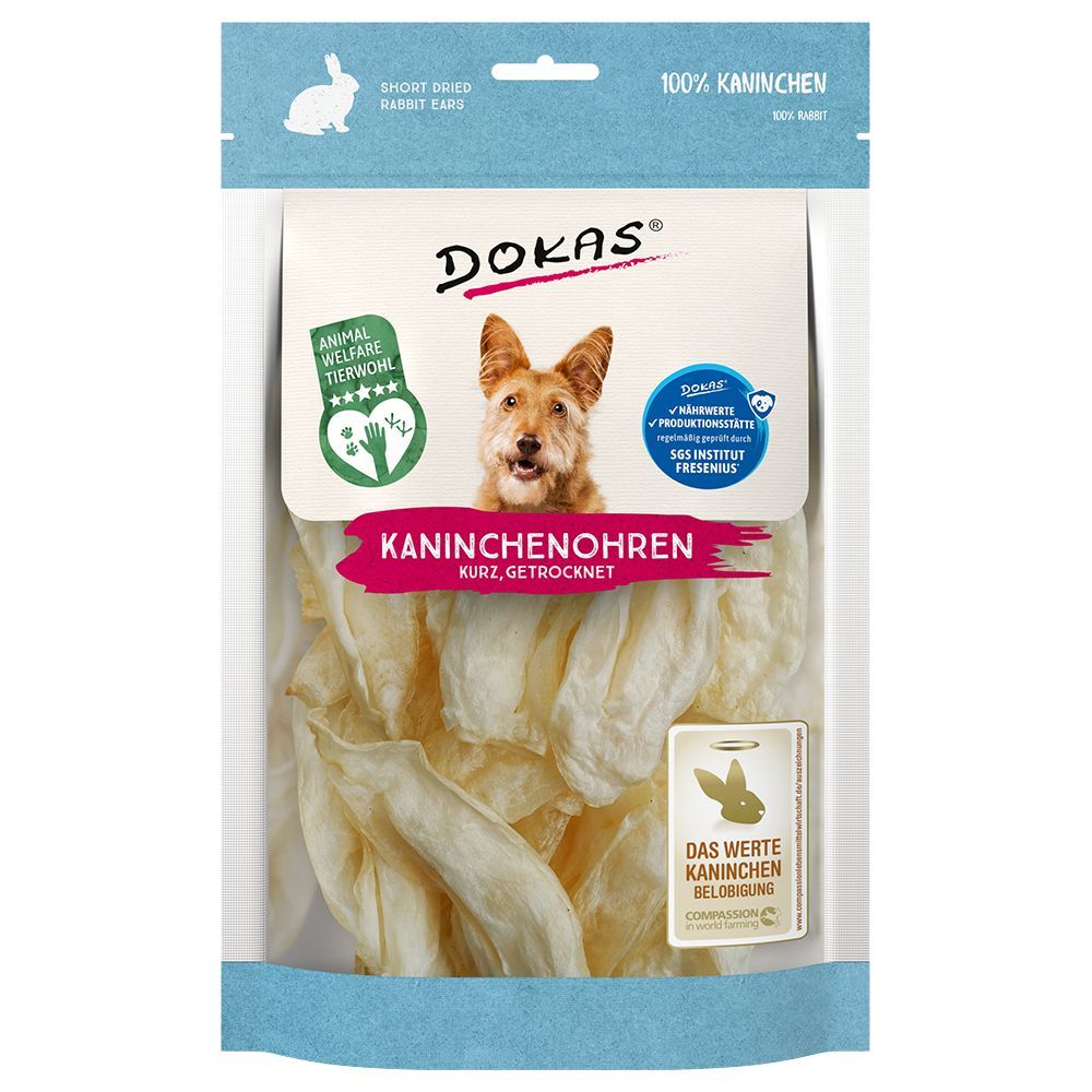 Dokas kaninöron utan päls - 70 g