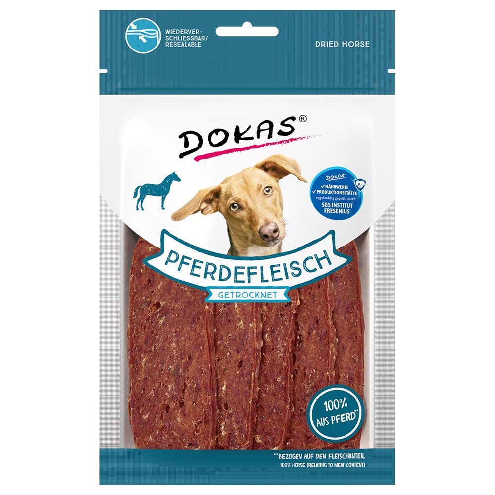Dokas torkat hästkött - Ekonomipack: 2 x ca 60 g