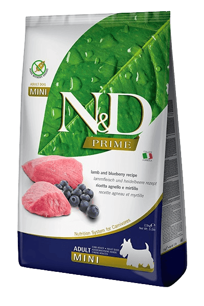 N&D Dog Prime Lamm & Blåbär Adult Mini 2,5 kg