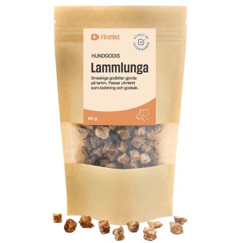 FirstVets hundgodis - lammlunga - 80 g