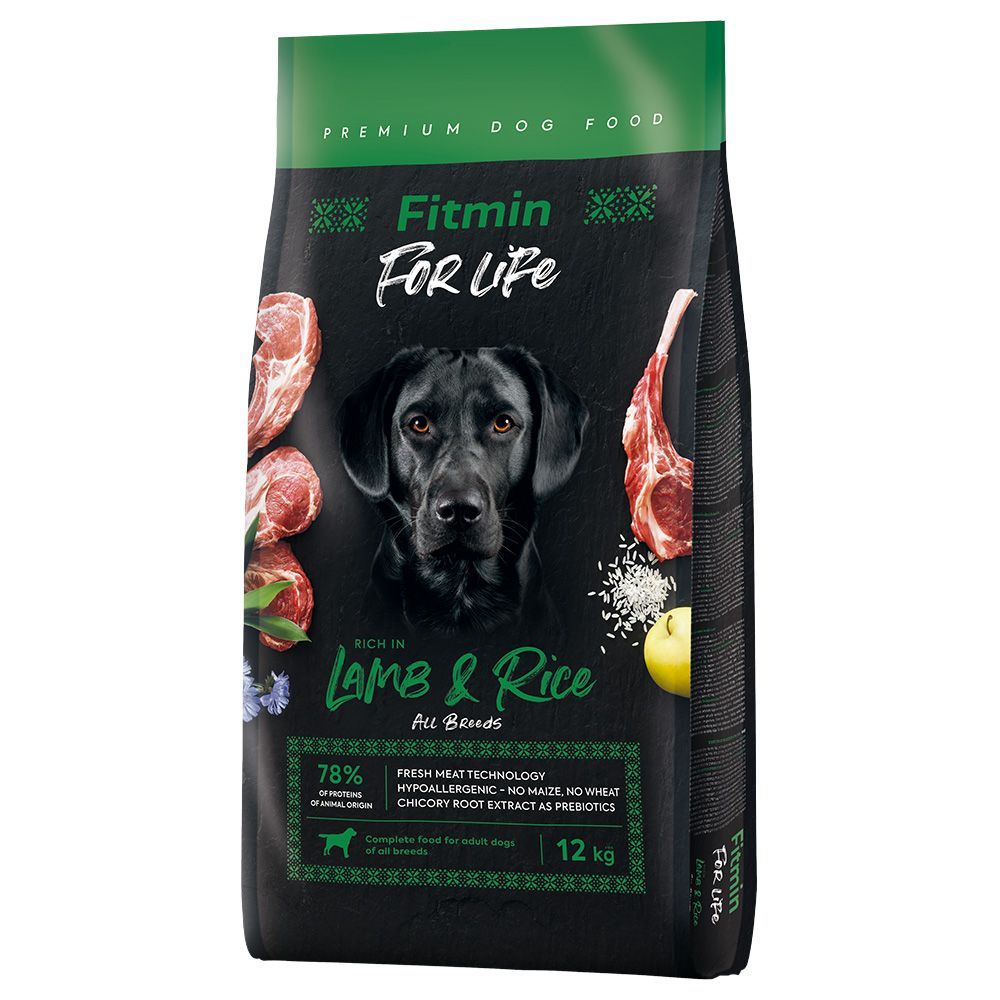 Fitmin Dog For Life med lamm och ris - 12 kg