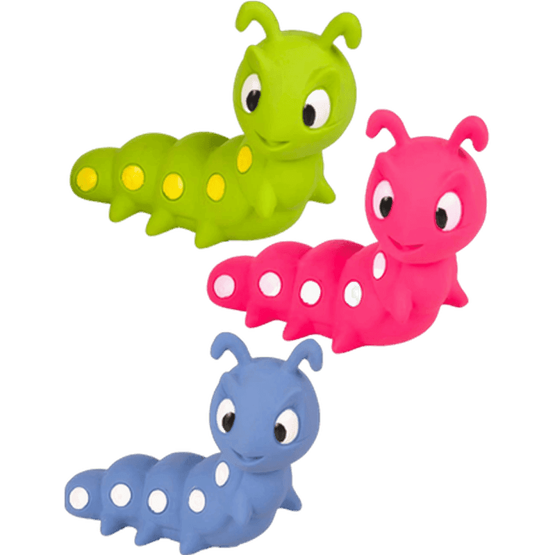 Dog Toy Latex Caterpillar Mix 15 cm