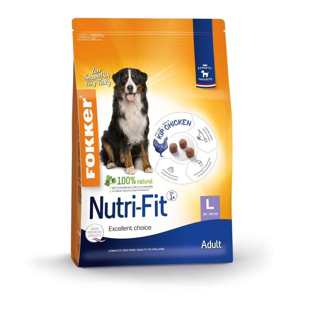 Fokker Adult Large Nutri-Fit hundfoder - 13 kg