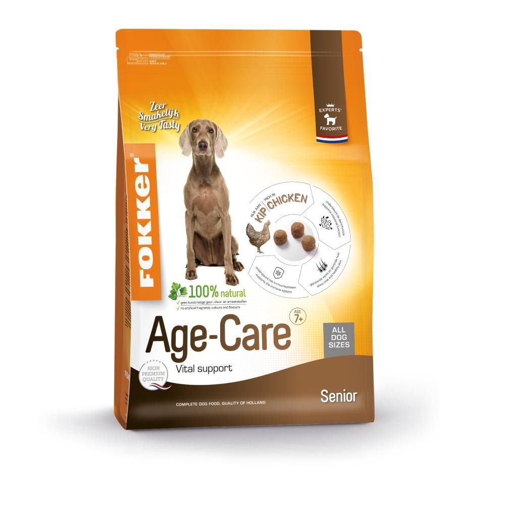 Fokker Senior Age-Care Hundfoder - 13 kg