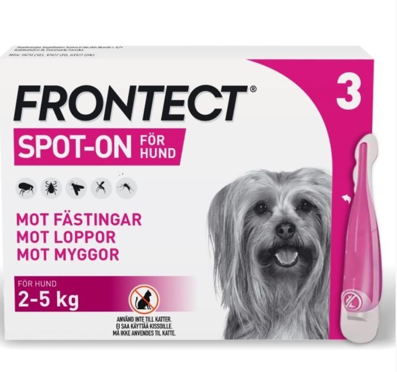 Frontect 2-5 kg, spot-on, lösning 3x0,5 ml