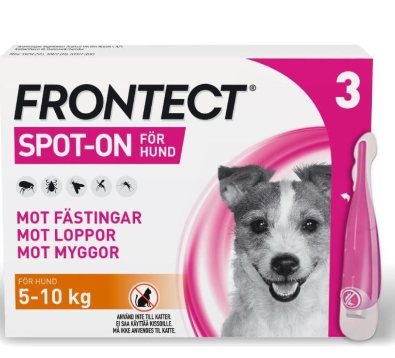 Frontect 5-10 kg, spot-on, lösning 3x1 ml