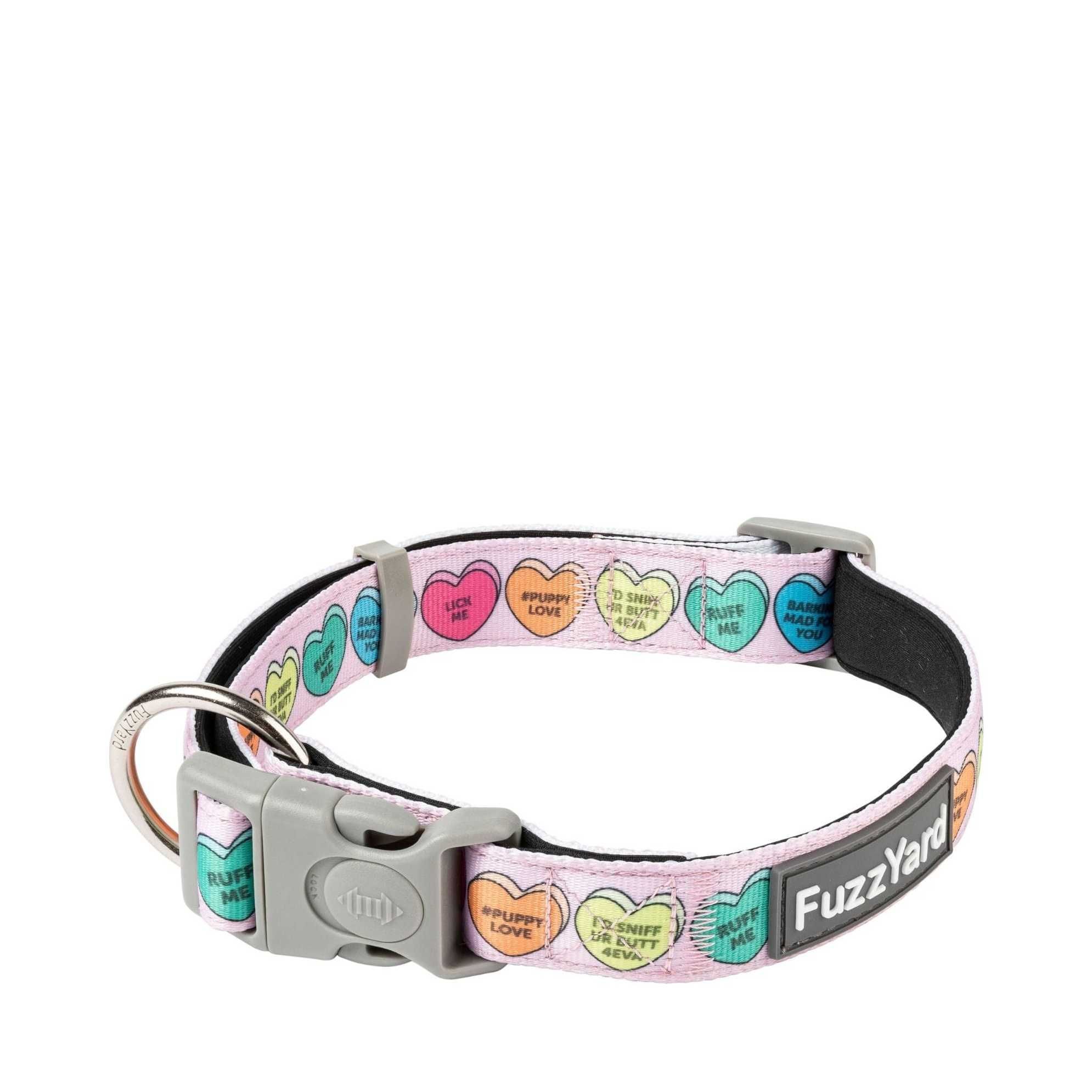 FuzzYard Halsband Candy Hearts - L