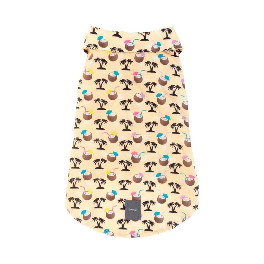 FuzzYard Hawaiian Shirt Sandy Coconut - 42 cm