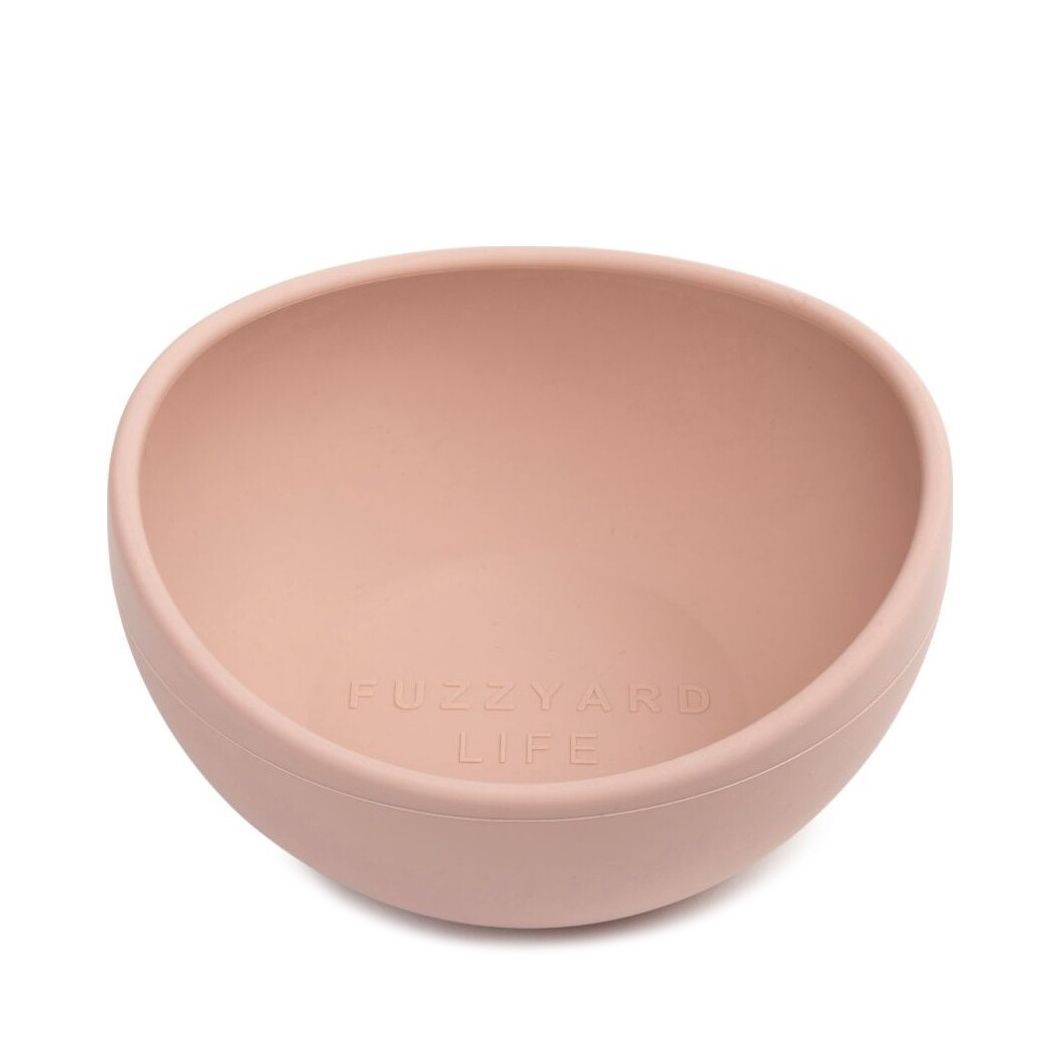 FuzzYard Silicone Bowl Soft Blush - Large