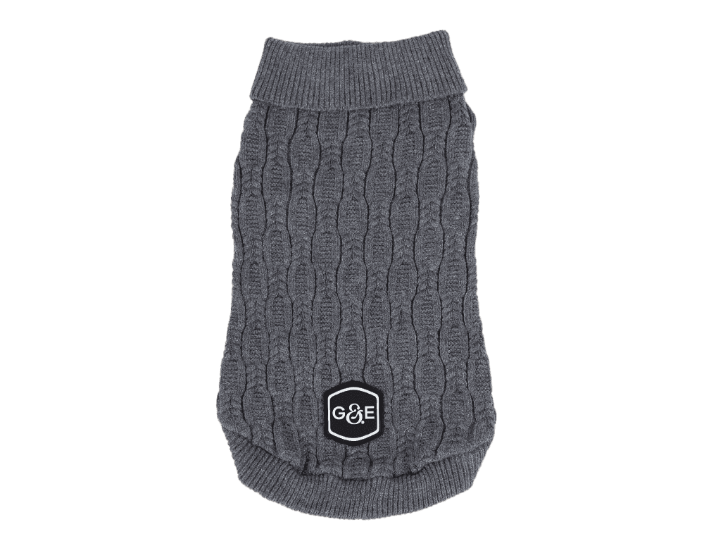 Stickad tröja Comfort, 40cm, Grå