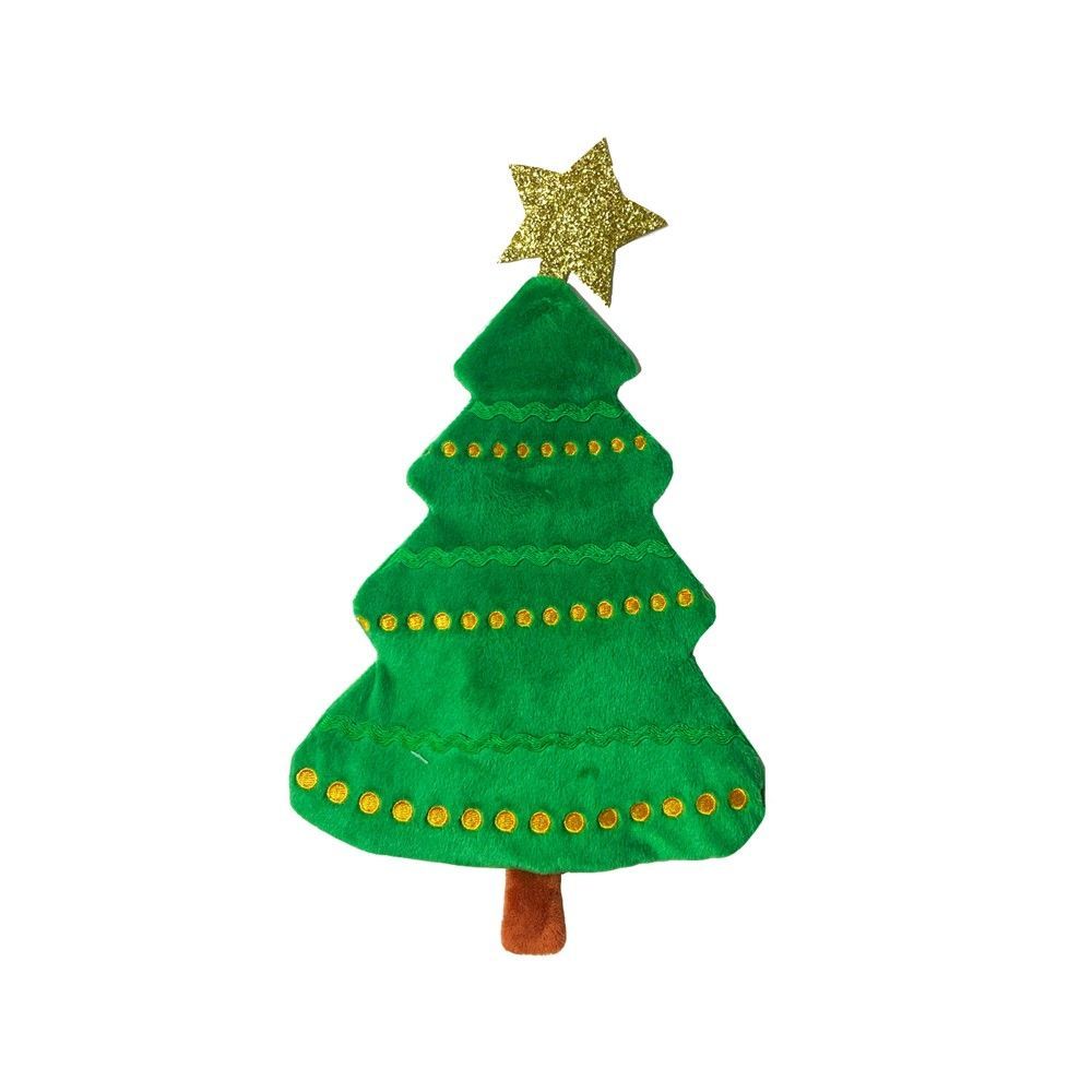 Hundleksak Flat Crinkle Christmas Tree